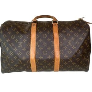 Louis Vuitton keepall Brown Monogram Duffel Bag 45